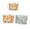 Clapoyis Large Capacity Square Makeup Cute and Yellow Flower Design Women's Pouch, Stylish,