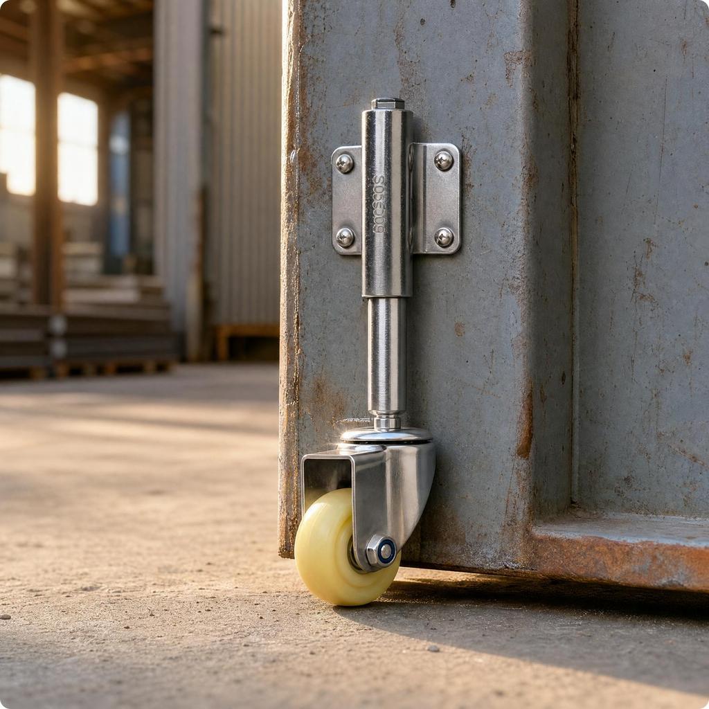 Gate Caster Compact with Mounting Plate Heavy Duty for Gates, Office