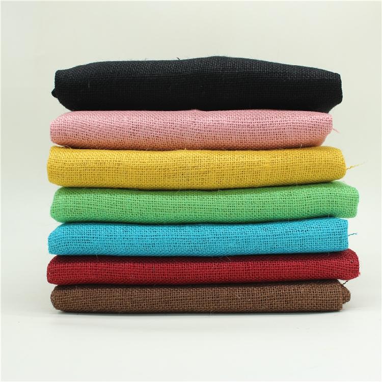 High Quality 60inches Colored Organic Eco-Friendly 100% Jute Burlap Fabric for Girls Bags & Covers