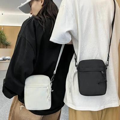 Pánská crossbody taška, nová ležérní jednoduchá taška na mobilní telefon, malá brašna, moderní značková pánská taška přes rameno, dámská taška