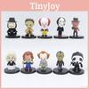 Set Of 10 Horror Movie Character Pvc Figures Chucky, Joker, The Crow And More!