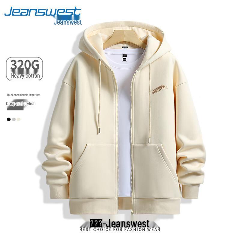 

Jeanswest Men s Autumn Heavyweight Cotton Zipper Jacket XL