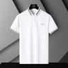Erkek Yaz Polo Gömlek T-Shirt Iş Rahat Nefes Tee Düz Renk Gevşek Rahat Yaka Kısa Kollu Gömlek