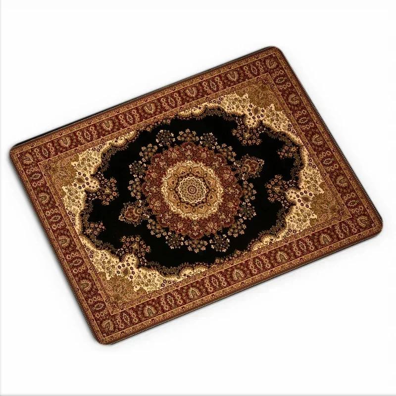 Persian Carpet Computer Laptop Mouse Pads Office Decorative Desk Mats Washable Non-Slip Rubber Desk Carpet Gaming Mat Playmat
