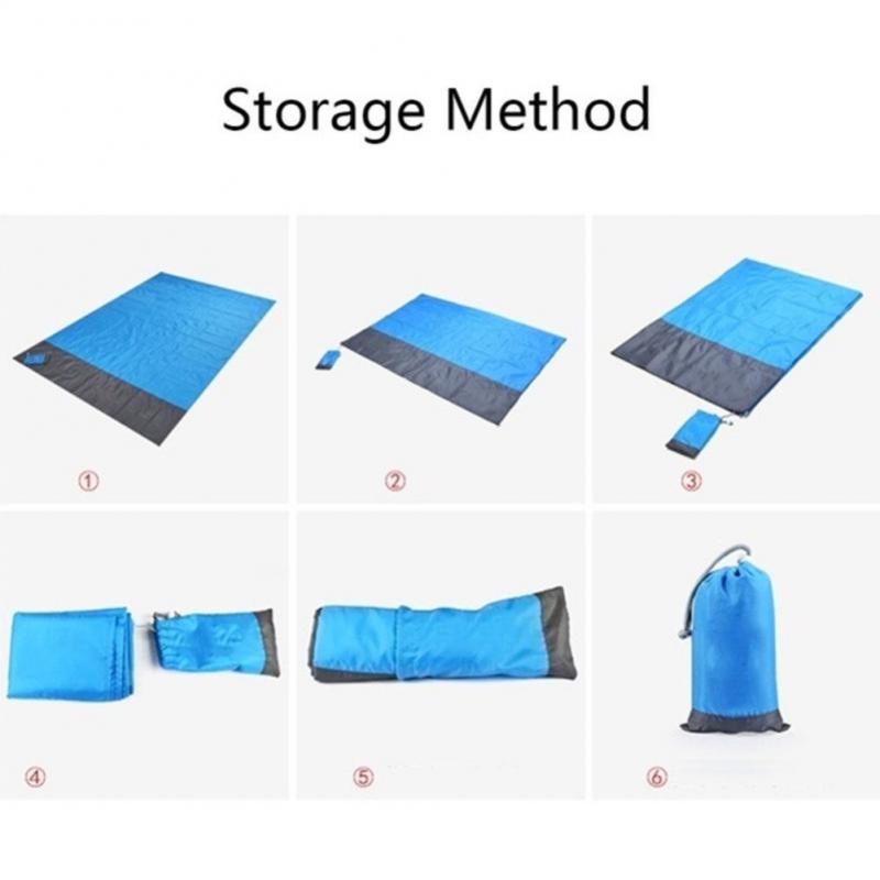 200210CM Water Resistant Folding Camping Mat Ultralight Pocket Beach Blanket For Camping Hiking Outdoor Use Picnic Mat Sand Beach Mat