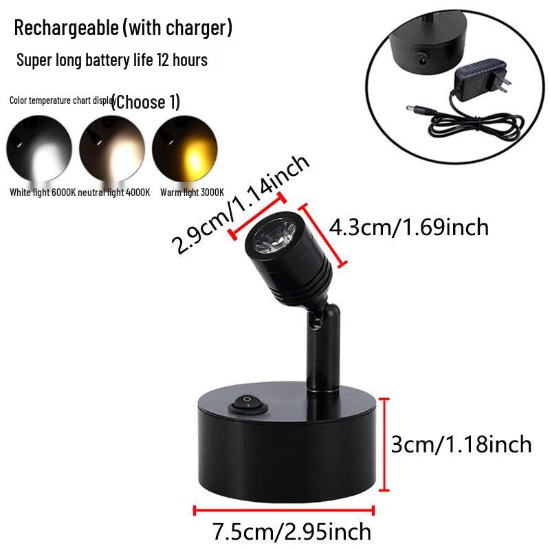 Wireless Jewelry Display Spotlight with Battery