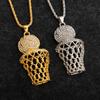 Basketball Net Frame Pendant Necklace Fashion Sports Niche Trend Necklace Jewelry