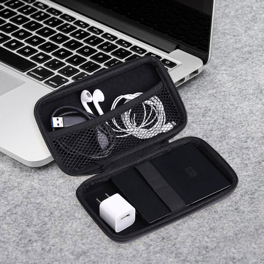 Hard EVA Electronics Organizer Bag Waterproof Carrying Pouch Travel Bag Cable Organizer Electronics Storage Bag Accessories