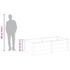 Garden Raised Bed 200x100x54 Cm WPC Gray