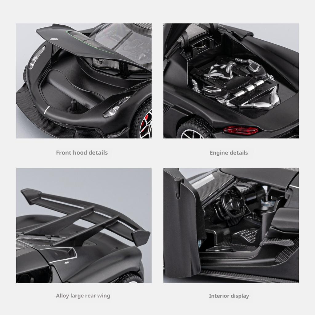 1:32 Koenigsegg Jesko Alloy Car Model Children's Sports Car Car Model Ornaments Toy Car Boy Gift