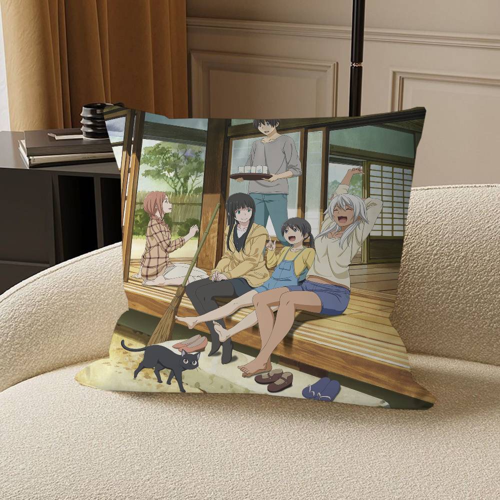 Flying Witch Personalized Pillow Dust Cover Bedroom Kids Party Decoration Pillowcase Birthday Children Gift