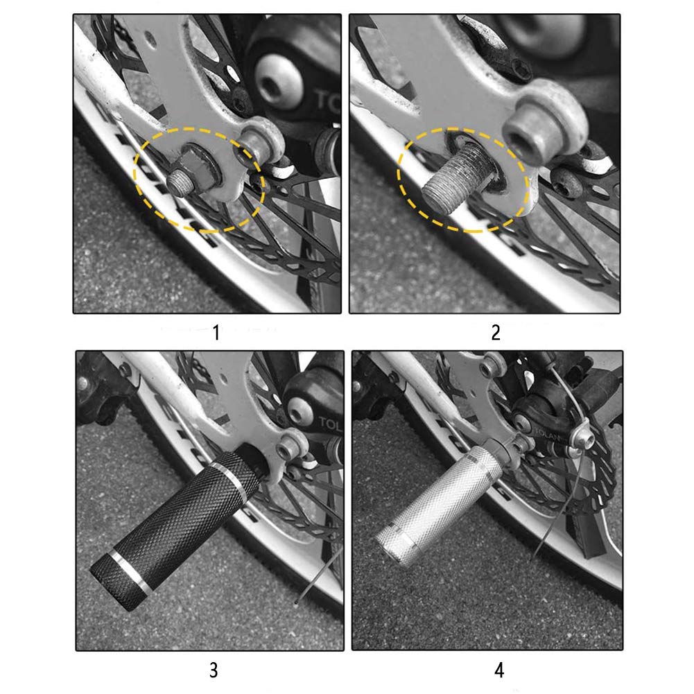 WALKING Bicycle Pegs, Fits 3/8 Inch Axle, Compatible with All