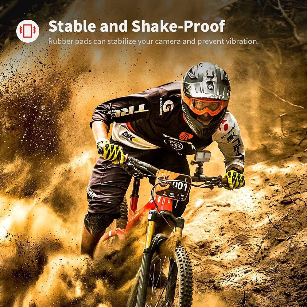 Bicycle Mount Motorcycle Mount Action Camera Handlebar Mount Bicycle Holder 360° Rotation for GoPro Hero 11/10/9/8/7/6 Insta360 DJI Osmo