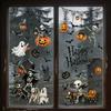 Halloween Static Cling Window Stickers with Skeletons Pumpkins Bats for Party Window Decor