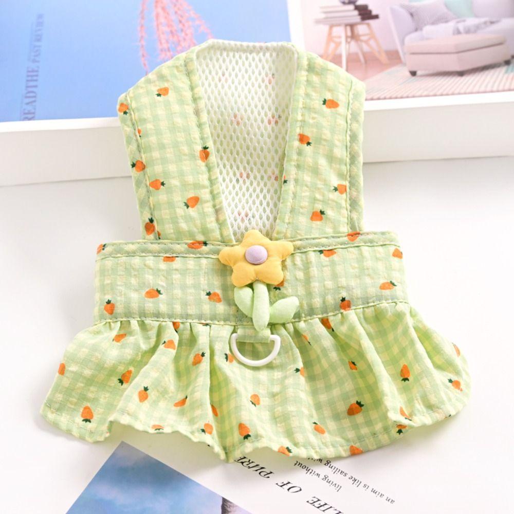 Lovely Dog Summer Dress Skin-friendly Pet Dress Pet Clothes Puppy Skirt  Spring/Summer
