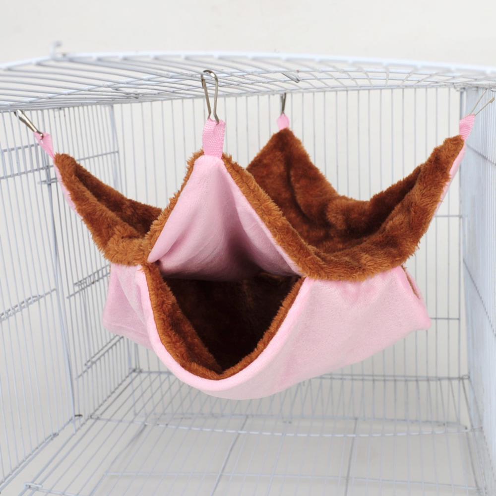 Kleintier Doppelschicht Warmes Hängematten-Nest Hamster Eichhörnchen Schlafsack Gleiter Zweischichtig Igel Chinchilla Papagei Vogelkäfige