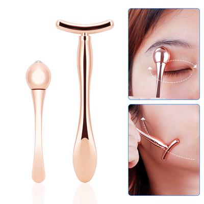 T-shape Facials Magic Stick Eye Cream Spoon Face Cream Applicator Eye Massage Roller Face Lifting