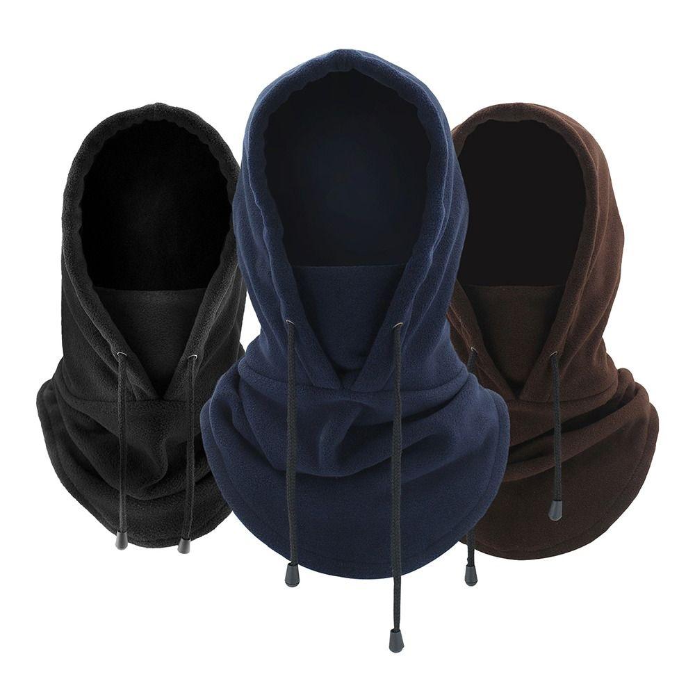 Pălărie de motocicletă caldă portabilă de exterior, pentru față completă, rezistentă la vânt, mască de praf, pălărie de ciclism, mască de față