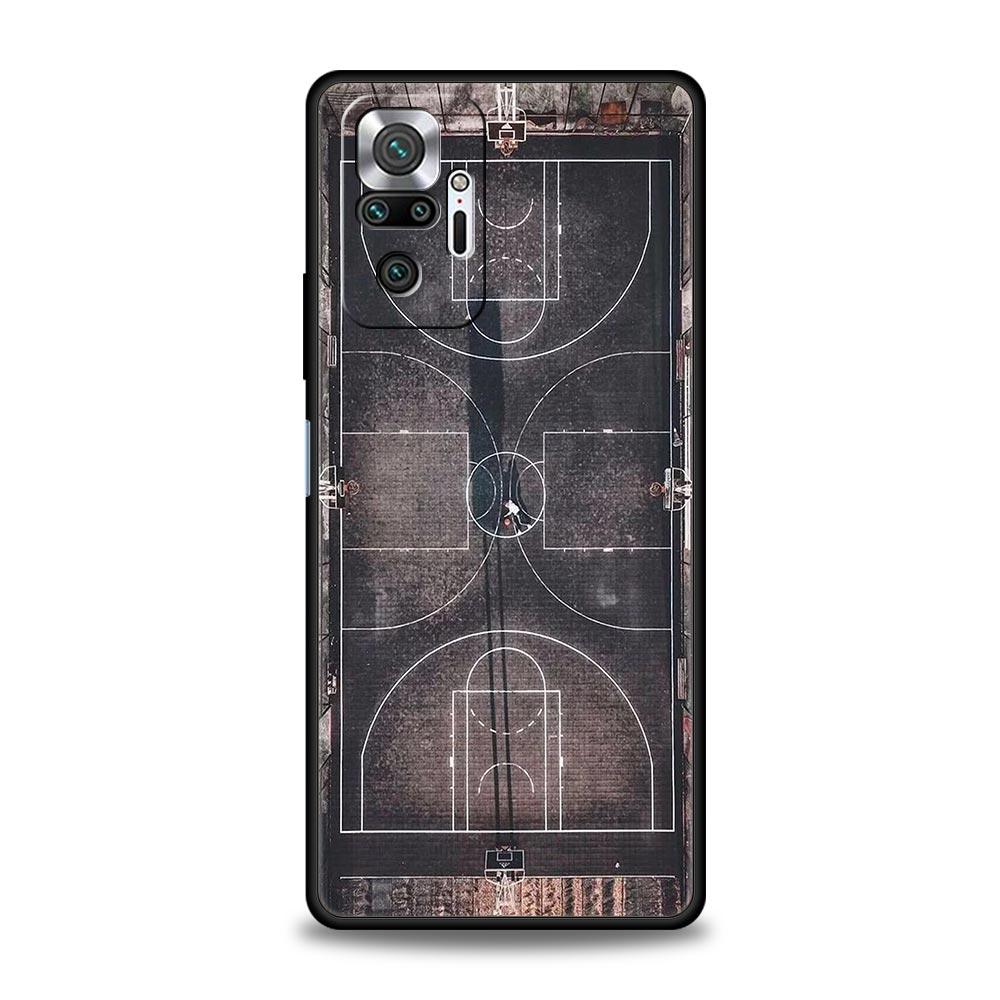 Sport teren de baschet pentru Xiaomi Redmi Note 12 5G Husă de telefon 10C 10 11 9 8 Pro Plus 9S 7 8T 9T 9A 8A 9C K50 K40 Husă de jocuri