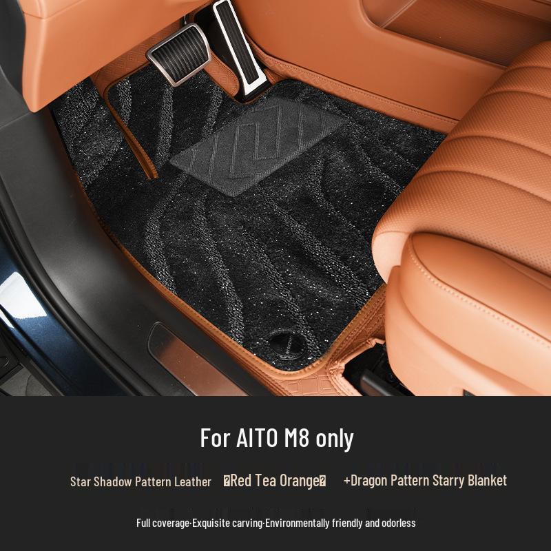 AITO M8 Floor Mats: Premium Aviation Soft Padding for Complete Interior Decoration and Protection