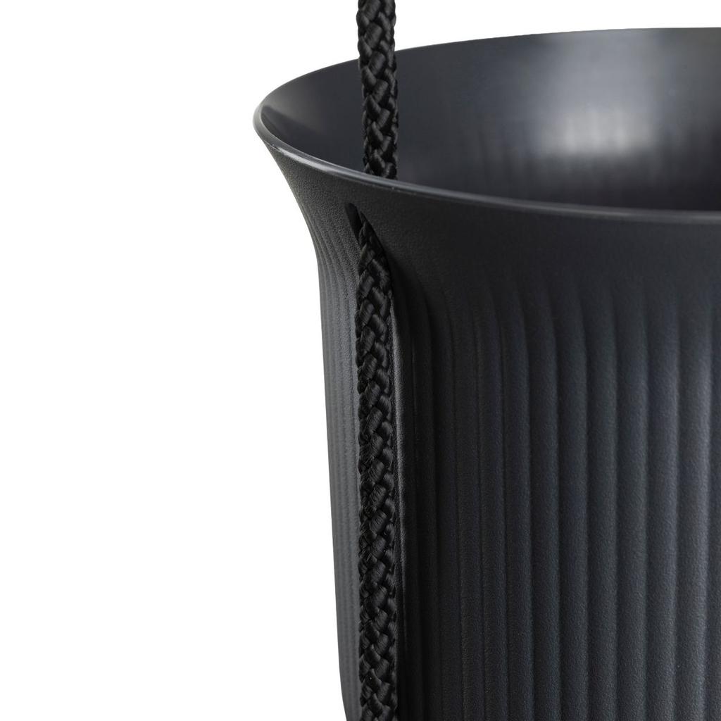 Donica Wisząca Aera Hang Recykling Antracyt 17,9 Cm