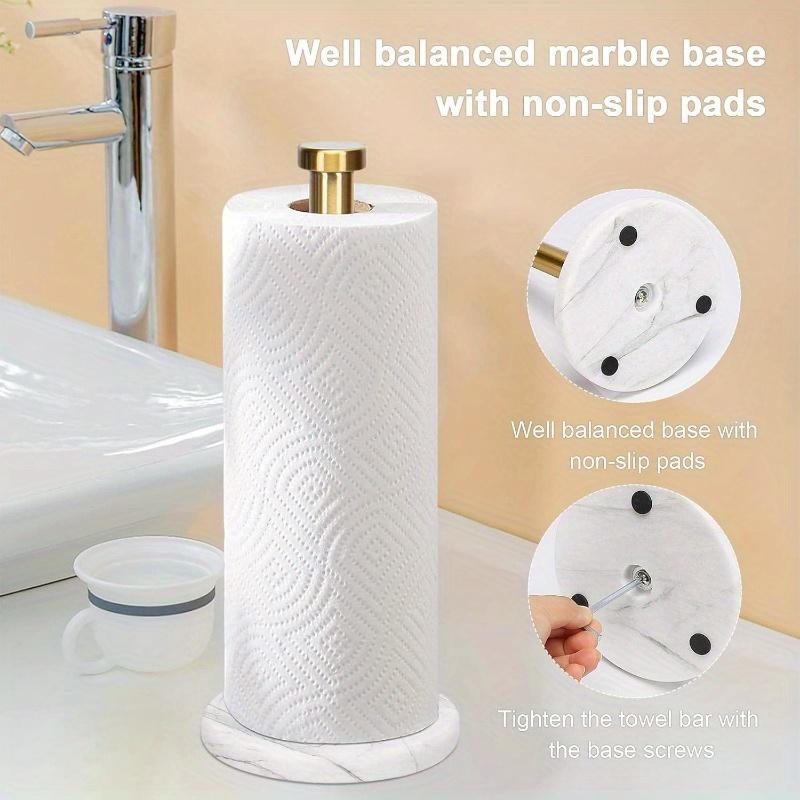 Standing Paper Towel Holder, Kitchen Paper Towel Tissue Holder- for Bathroom Kitchen Countertop, Standard or Jumbo