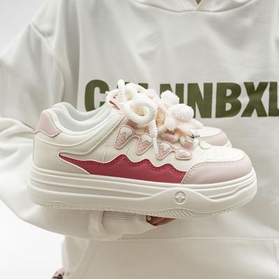 Thick-soled White Shoes Fashion All-match Casual Women's Shoes Cute Accessories Low-top Sneakers