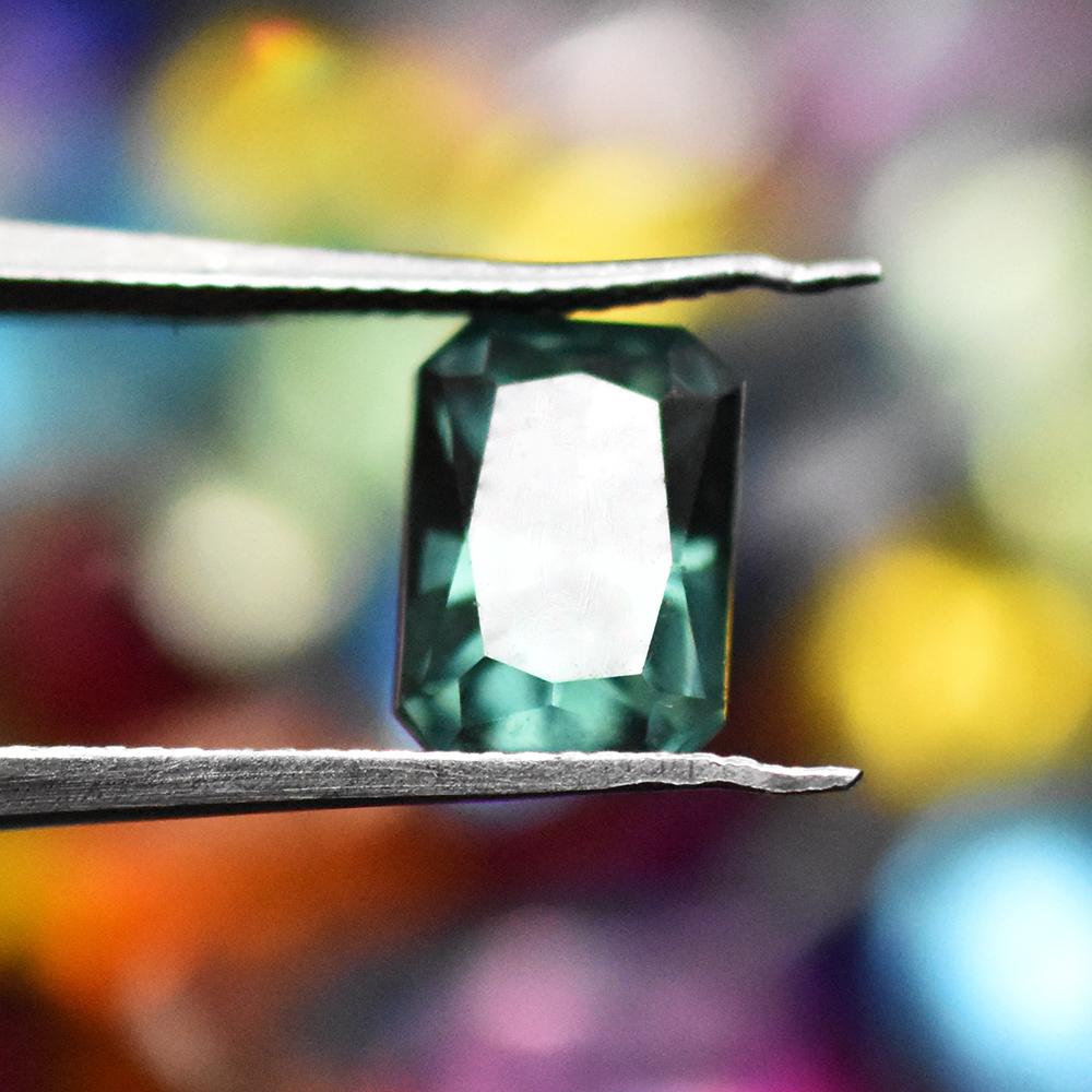 Natural Mixed Color Sapphire Loose Gemstone 7x5 Mm 9.00 Ct Lot Emerald Cut September Birthstone Gift