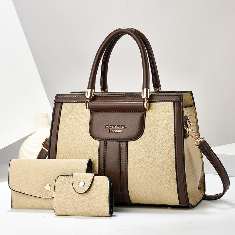 One Shoulder Women's Fashion Messenger Bag New Handbag Women's Casual Versatile Child and Mother Bag Three-piece Set