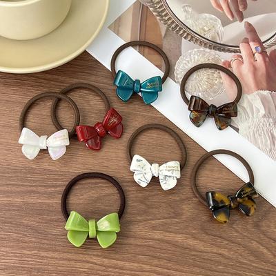1pc Butterfly Knot, Hair Rope, Hair Loop, Temperament, Rubber Band, Tied Hair, High Ponytail, Rope, Meatball Headband, Headwear