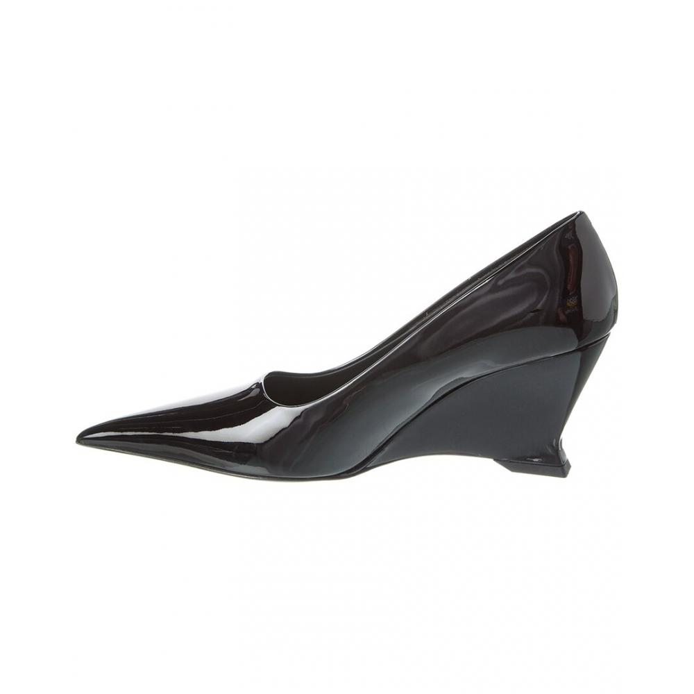 Salvatore Ferragamo Ferragamo Pumps Viola aus Lackleder Schwarz
