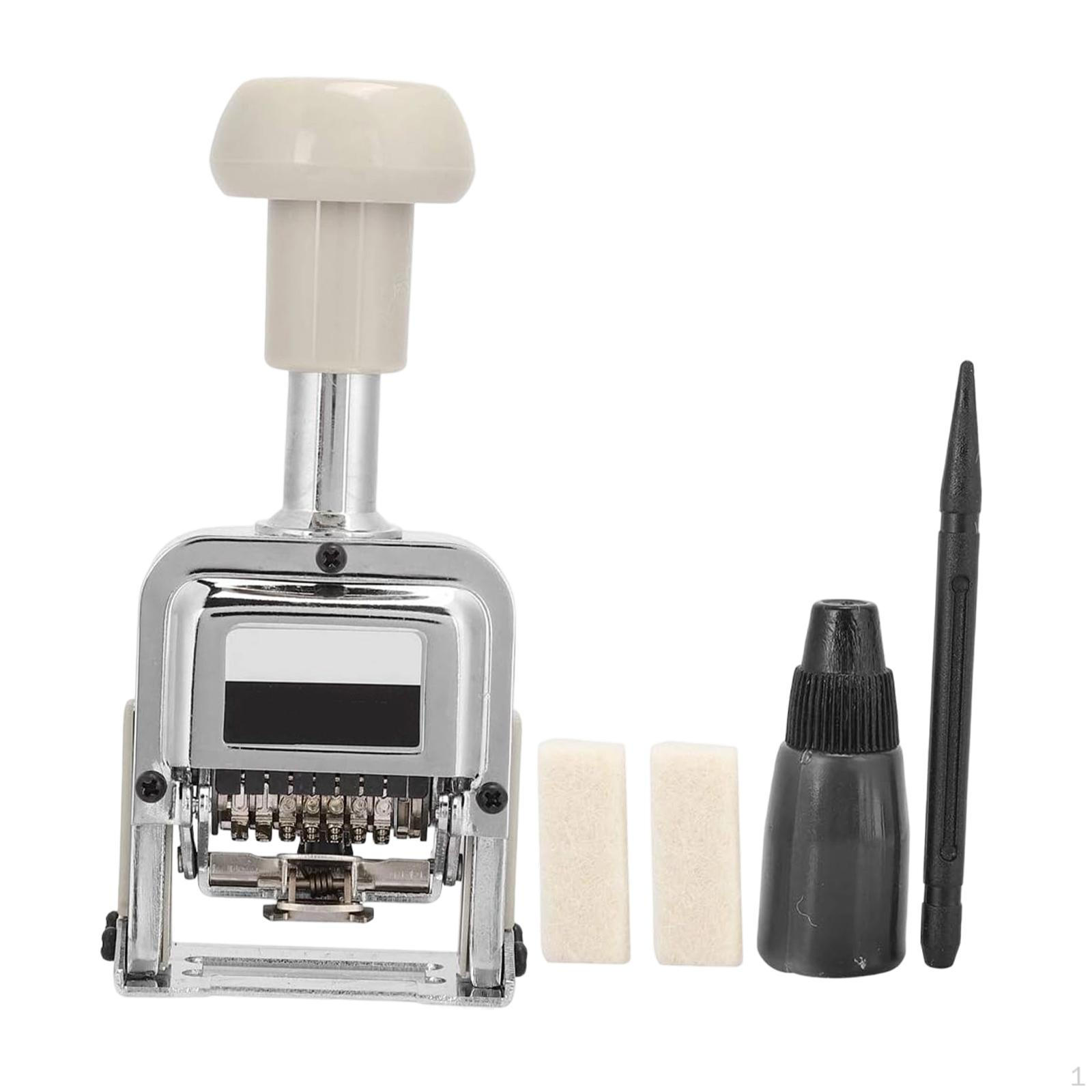 

Auto Number Stamp Automatic Numbering Machine, Professional, Numerator Office Equipment for Tickets 5 Digits