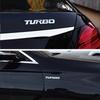 Universal 3D Metallbuchstabe Auto Styling TURBO Boost Ladeverstärkung Emblem Abzeichen Aufkleber Aufkleber Autozubehör