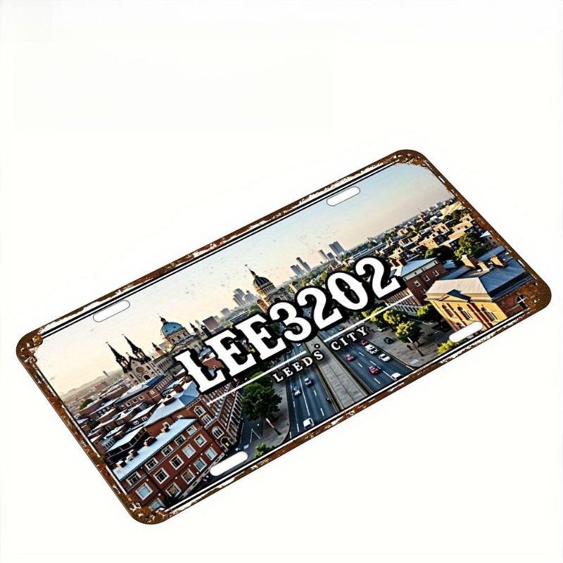 Motorcycle Souvenir License Plate, Metal Auto Wall Decor 15x30cm