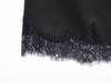 2025 Autumn European Women's Black Lace Satin Skirt