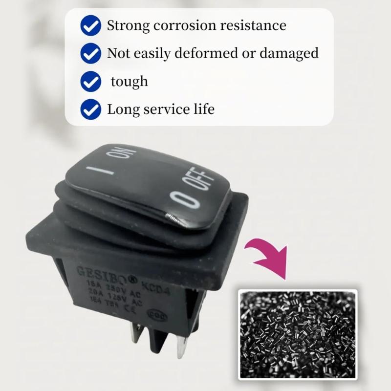 Waterproof Toggle Switches Corrosion Resistant Quick Connect Solution Marine Grade Electrical Component for 440