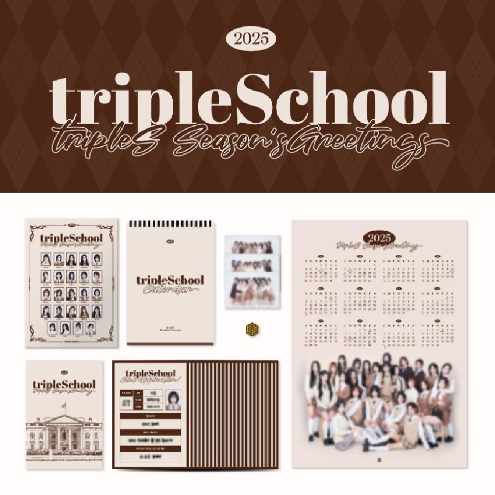 

Предварительный заказ tripleS 2025 Поздравления с праздником tripleSchool & POB