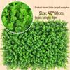 Eucalyptus Artificial Plant Wall Decoration - Greenery Background with Faux Flowers and Lawn Grass Turf