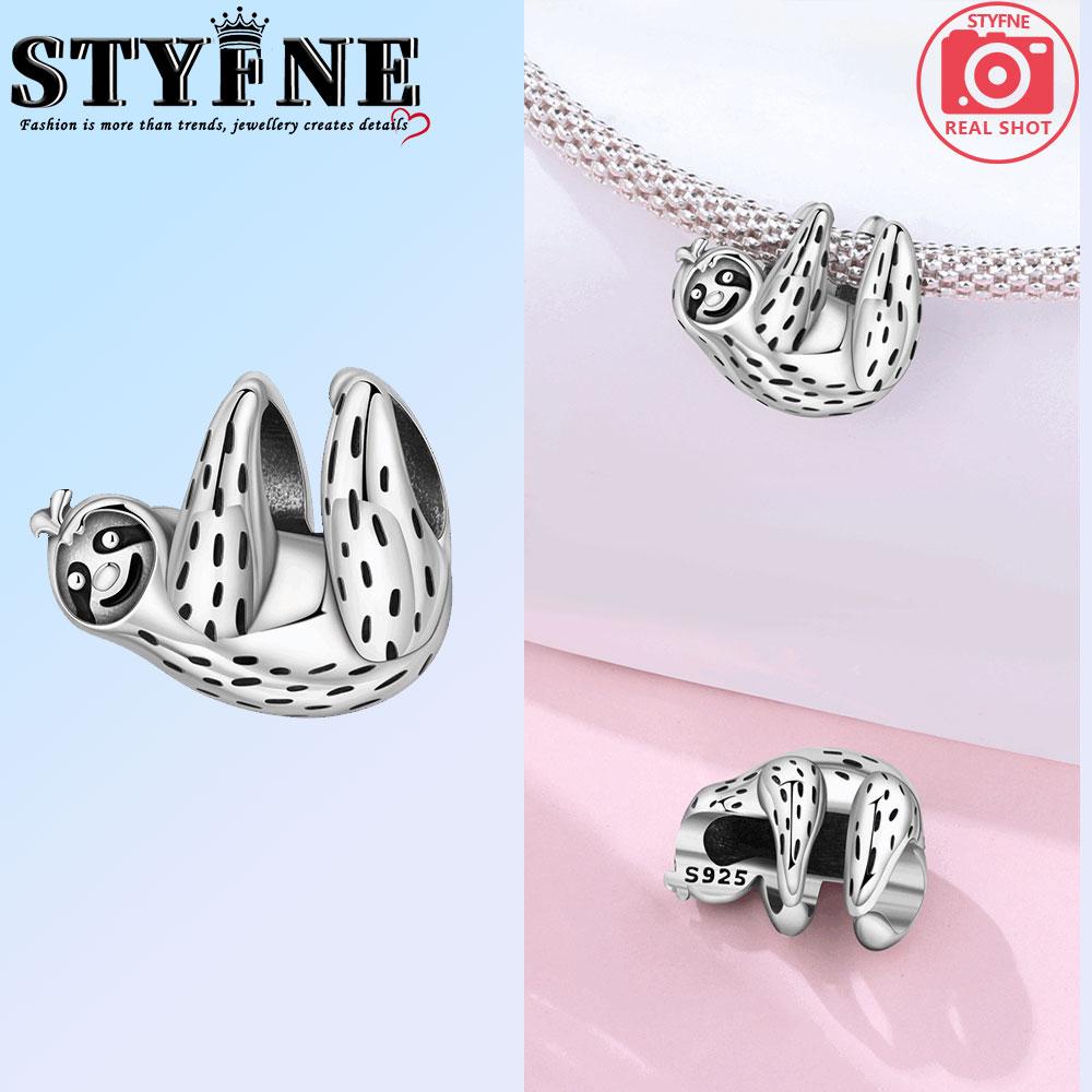 Copper Balloon Lion Elephant Panda Kitten Coffee Cup Charms Beads Pendant For Original Bracelet Woman Girl Jewelry