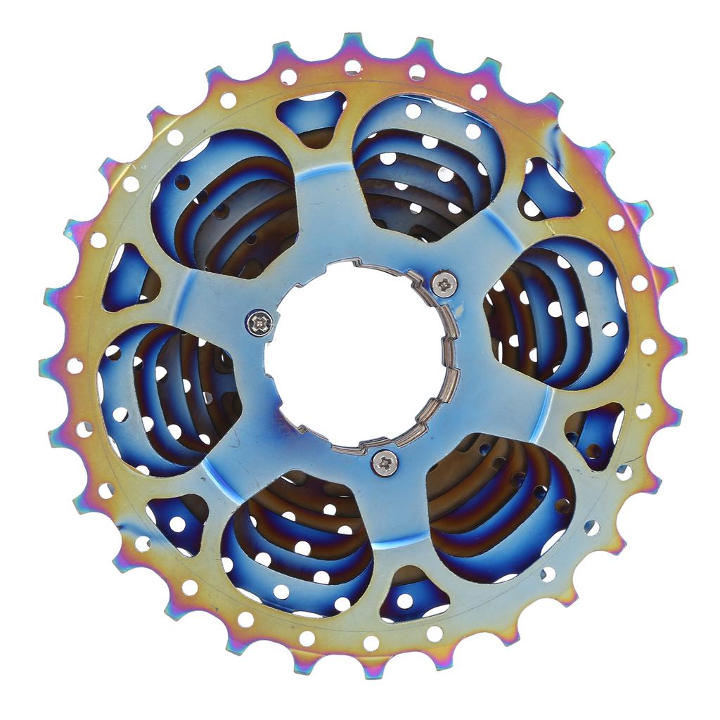 Fahrradkassette Schwungrad Faltbar 11-Gang 11T‑28T Buntes Schwungrad für Mountainbike