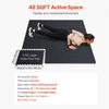 VEVOR 0.56 Inch Thick Gym Floor Mats, 12 Tiles Rubber Top with EVA Foam, 25" x 25" Gym Flooring Workout Mats with 48 sq.ft Coverage