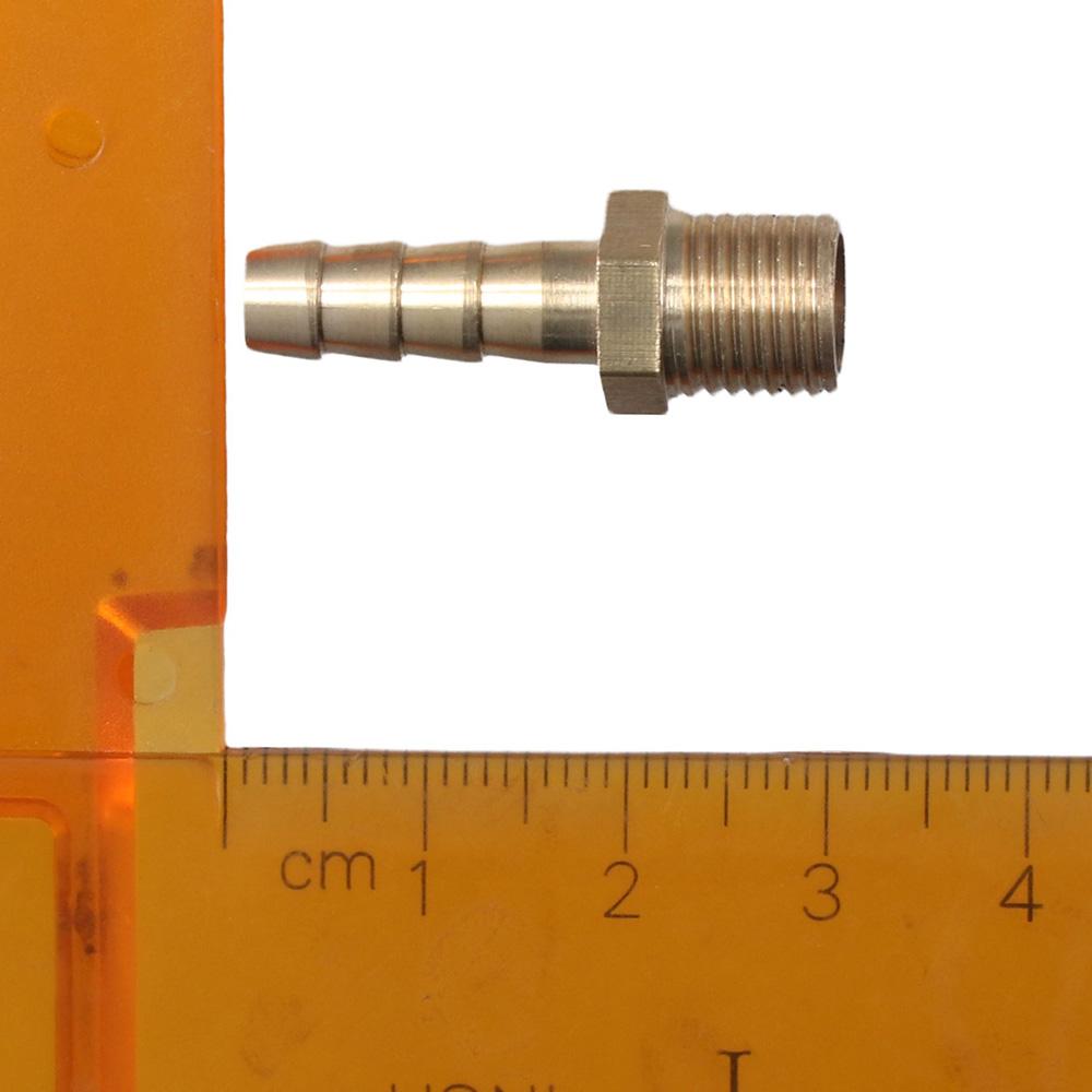 2 Stück Messing-Schlauchverschraubungen mit Widerhaken, metrischer Stecker auf Widerhaken für Luft, Wasser, Kraftstoff, Öl und Inertgase