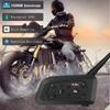 Zestaw słuchawkowy Bluetooth V6 Plus Smart Motorcycle, obsługa telefonu z muzyką GPS, wodoodporny interkom wielofunkcyjny
