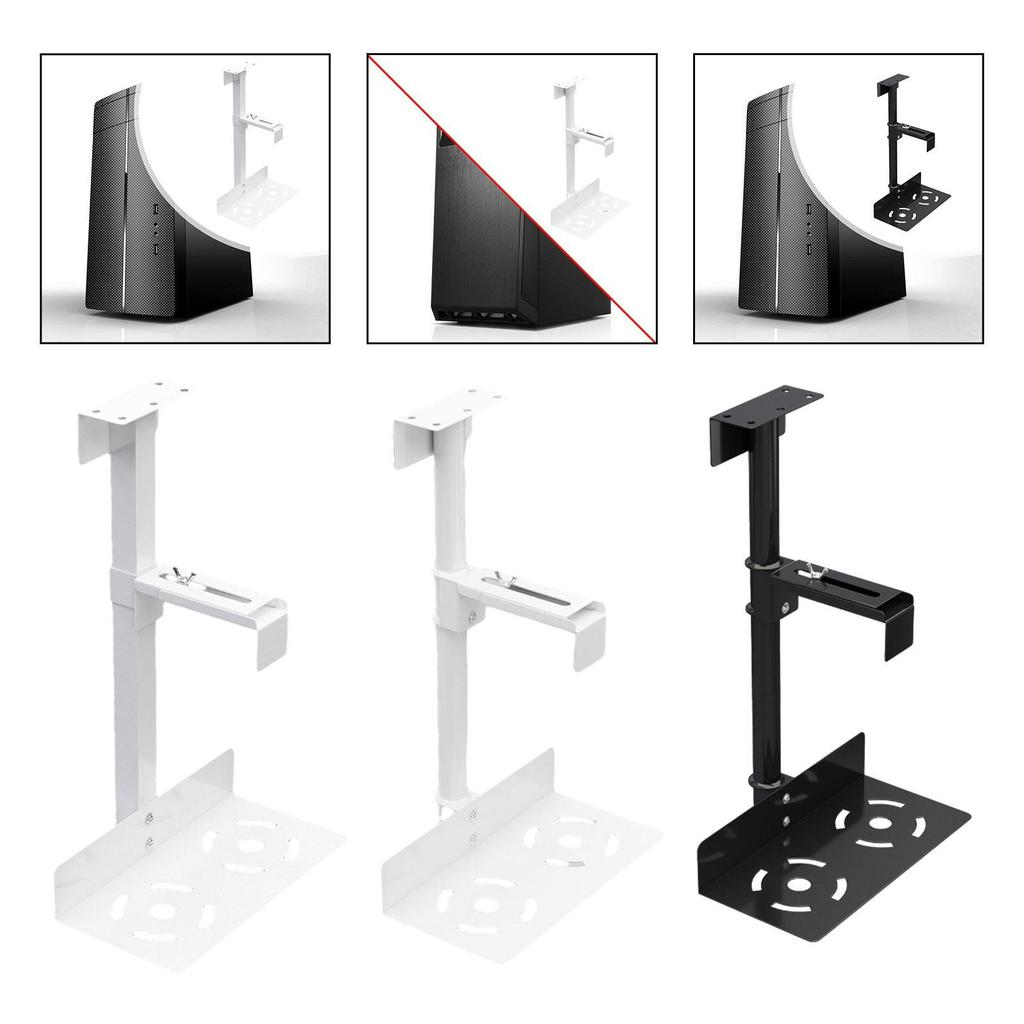 CPU Mount Bracket under Desk, Computer Bracket, Wall Host Easy to Install, P