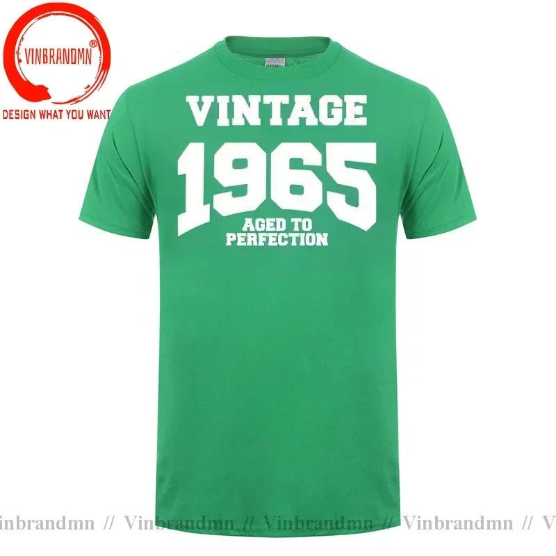Summer Style New T Shirt Unisex Made In 1965 Vintage Tshirt Born 1965 Birthday Aged To Perfection Gift Tops Funny Casual Tee Shirt