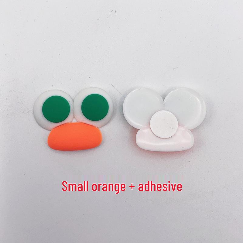 Cartoon Sausage Mouth & Big Eyes Duckbill Rubber Patch - Cute DIY Drain Basket Ornaments