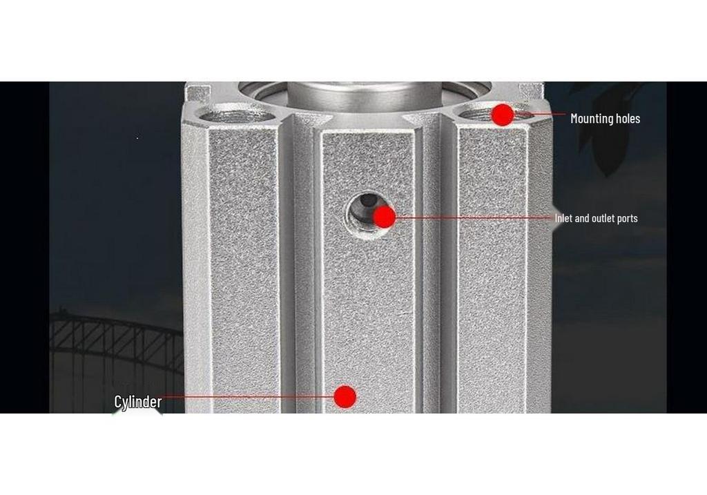 SDA Mini Pneumatic Cylinder, High Thrust, Thin Type, Bore Sizes 20/25/32/40/50