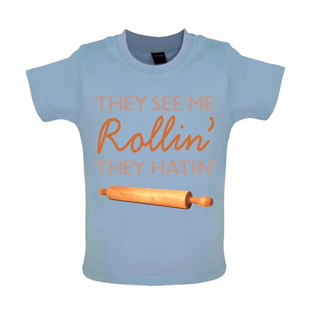 

They See Me Rollin They Hatin - Baby Kids Boys Girls Unisex T-Shirt / Babygrow - Bake Baking Baker 150