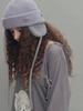 SETSETSET Two-Way Earflap Beanie Two-Tone Mix Purple Melange