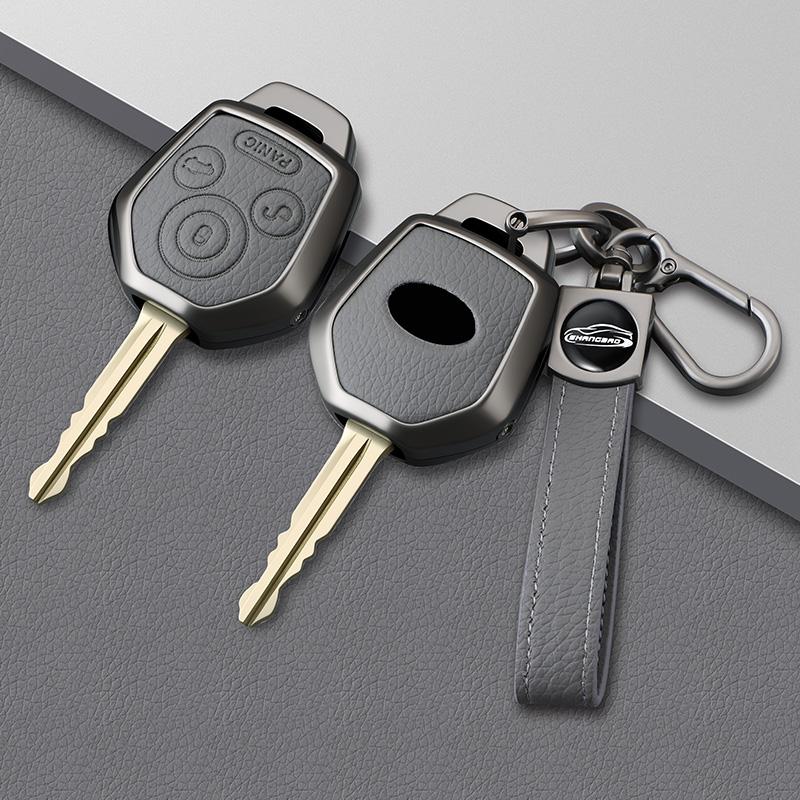 Custodia Portachiavi Auto in Lega di Zinco e Pelle Adatta per Subaru Crosstrek Forester Impreza Legacy Outback Tribeca Wrx Sti Crosstrek Ascent